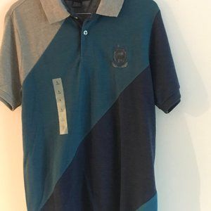 Brand New 3 tone Blue and Grey US Polo Assn with crest SZ L